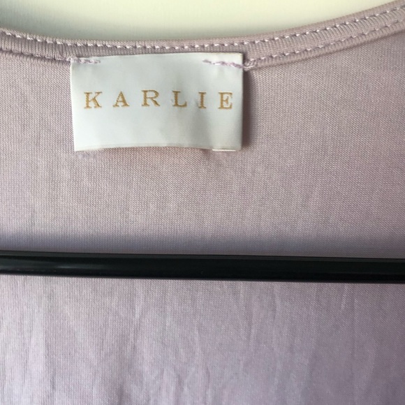 Karlie Lavender Wrap Top - Picture 2 of 3